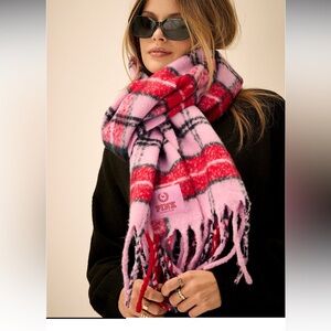 PINK Victoria's Secret Oversized Plaid Scarf